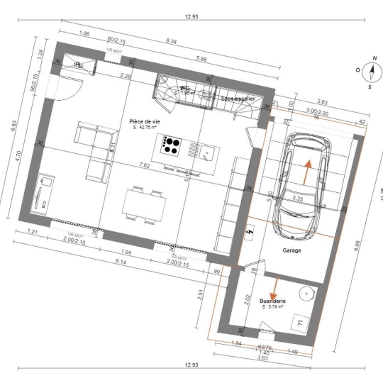  Groupe ESR PROM-S : Maison / Villa | CHASSIEU (69680) | 92 m2 | 383 125 € 