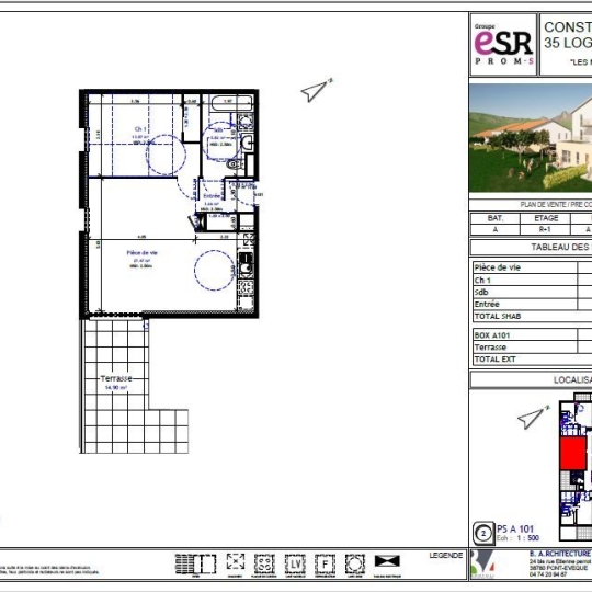  Groupe ESR PROM-S : Apartment | JARDIN (38200) | 50 m2 | 179 000 € 