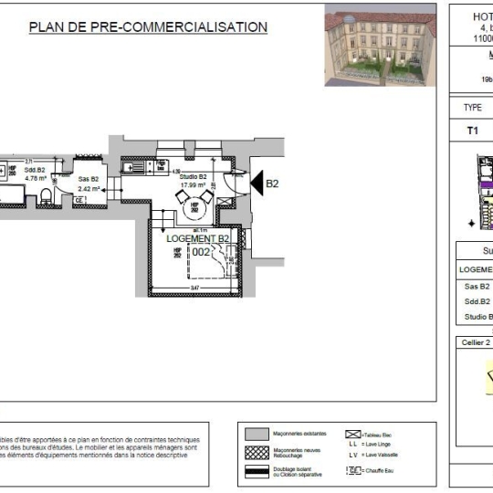  Groupe ESR PROM-S : Apartment | CARCASSONNE (11000) | 25 m2 | 119 565 € 